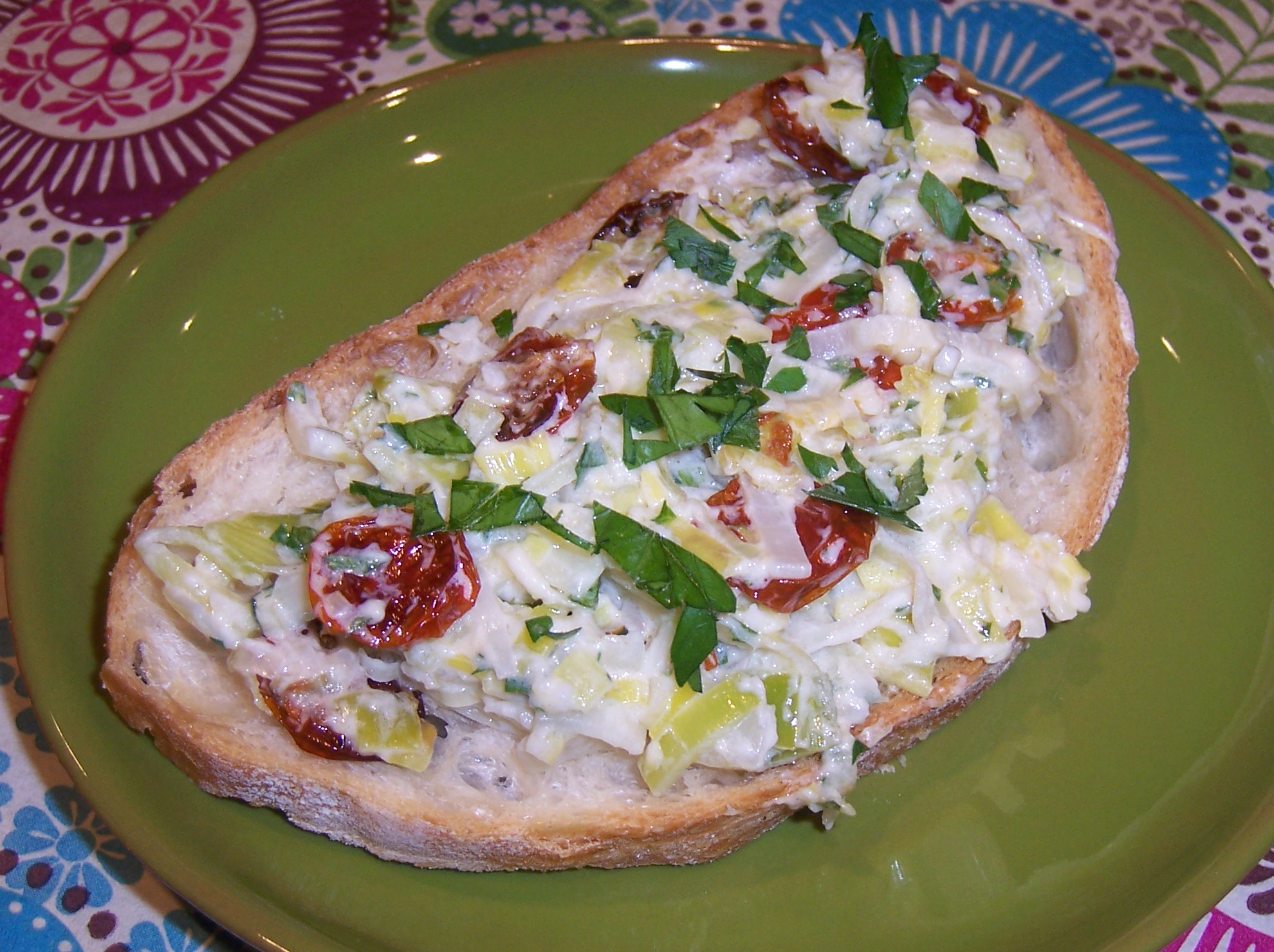 Creamy Leek Bruschetta