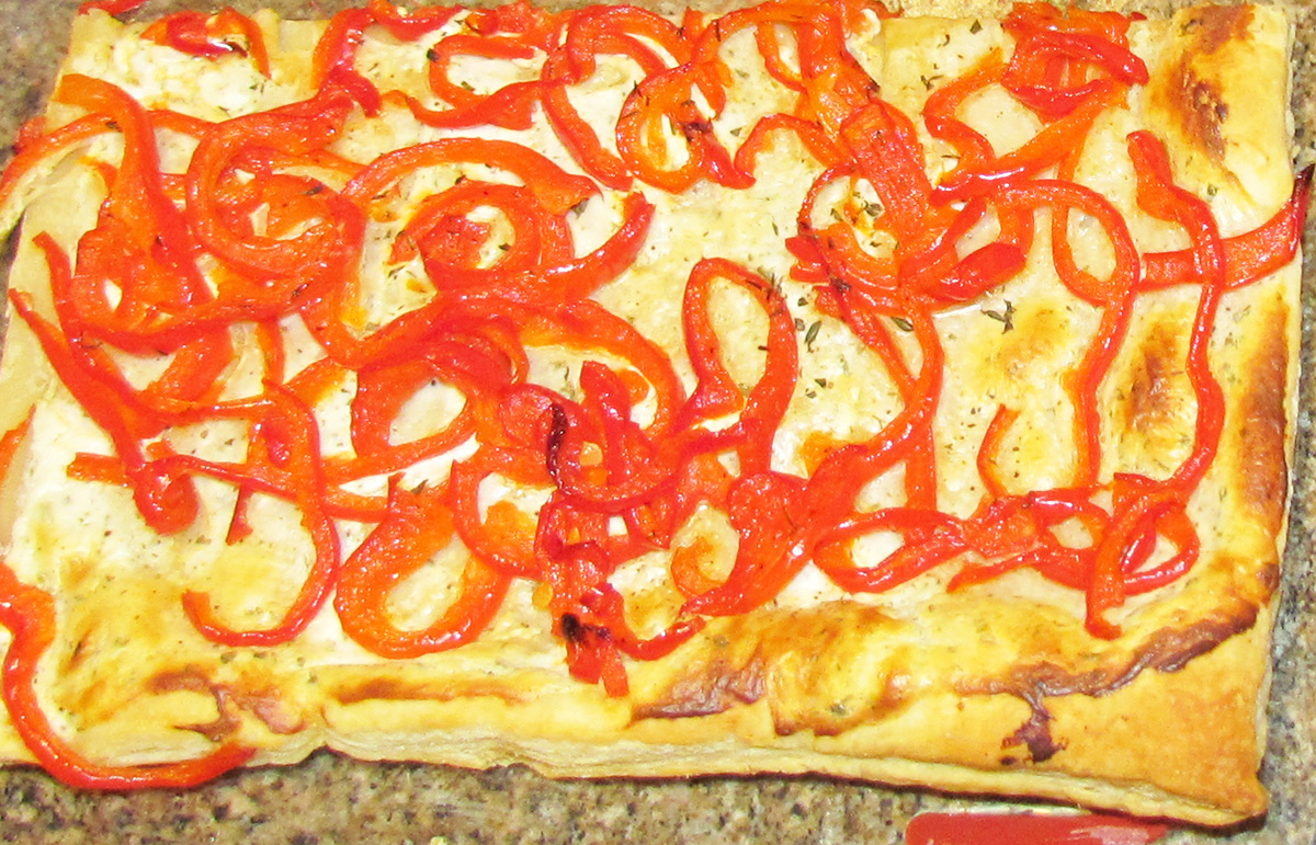 Red Pepper and Boursin Tart