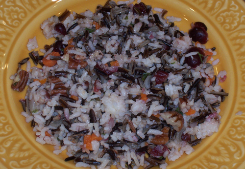 Wild Rice Pilaf with Pecans and Cranberries